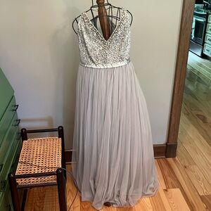 Anthropologie BHLDN beaded gown